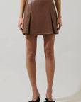 Anisa Leather Skirt