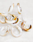 Latte Chunky Hoop Earrings