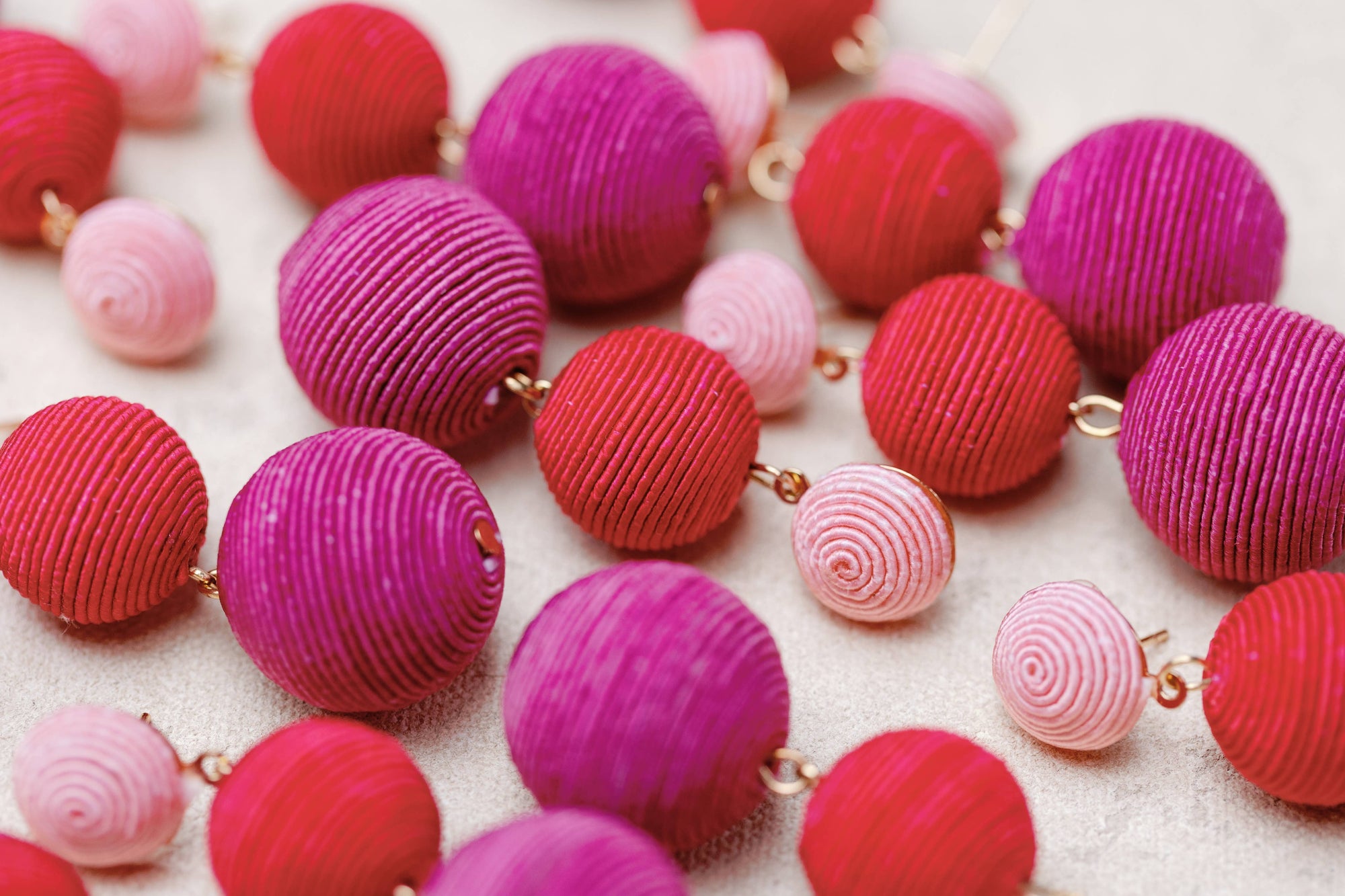Pink/Red Ombre Earrings