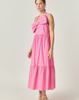 Bow Sleeveless Midi Dress - Chatsworth Boutique