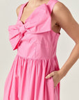 Bow Sleeveless Midi Dress - Chatsworth Boutique