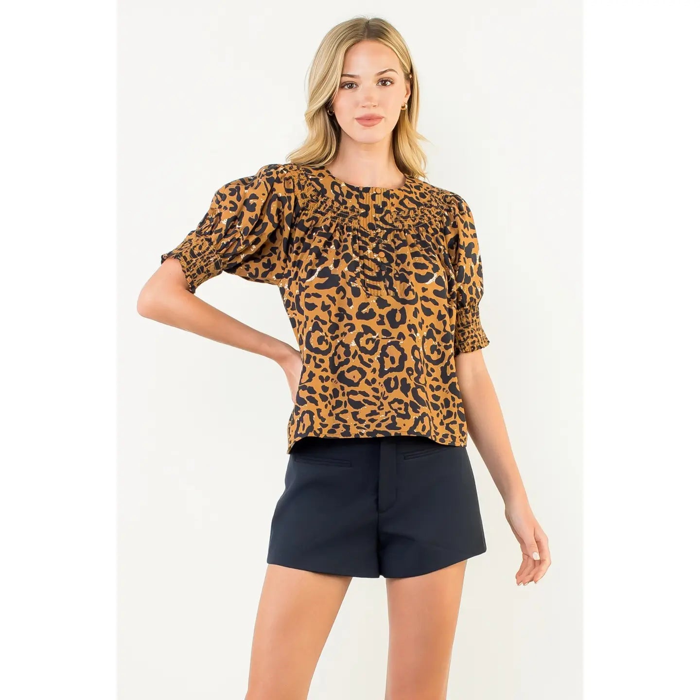 Leopard Print Blouse