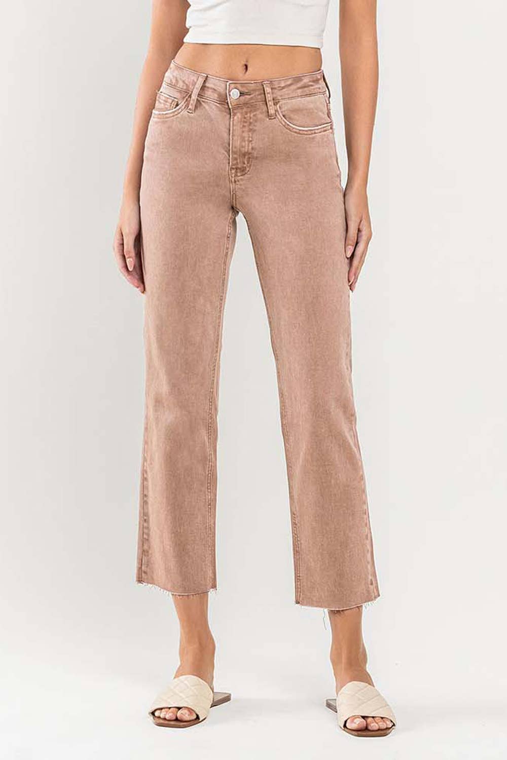 CROP RAW HEM STRAIGHT