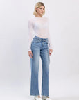 Wide Leg Belted Jeans