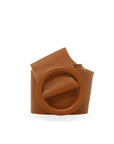 Circle Buckle Leather Belt - Chatsworth Boutique