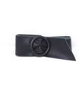 Circle Buckle Leather Belt - Chatsworth Boutique