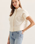 Classic Mock Neck Blouse - Chatsworth Boutique