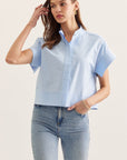 Classic Mock Neck Blouse - Chatsworth Boutique