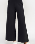 Cropped Wide Sweater Pants - Chatsworth Boutique