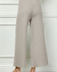 Cropped Wide Sweater Pants - Chatsworth Boutique