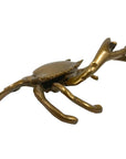 Antiqued Brass Blue Crab