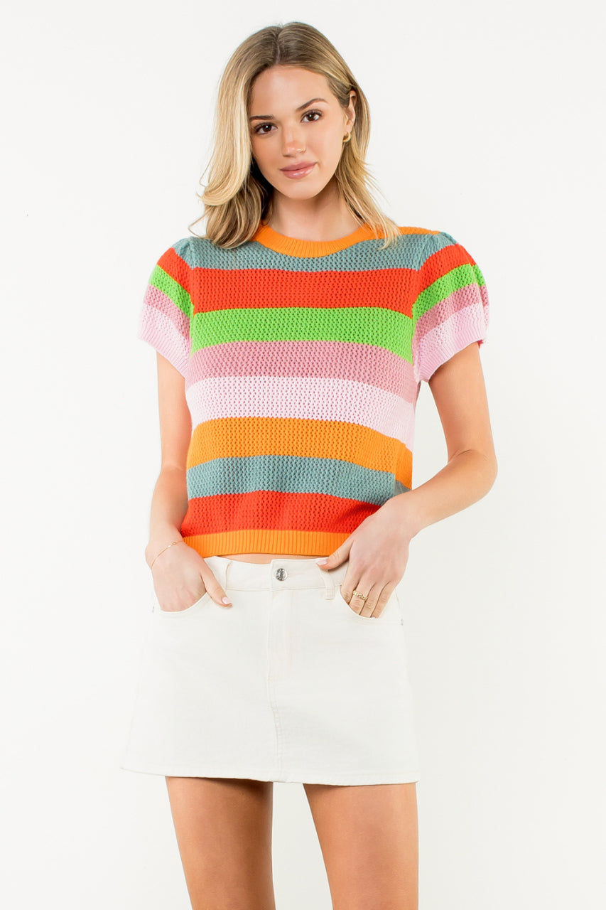Multi Stripe Summer Sweater