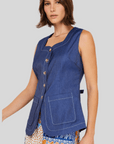 Denim Vest Top - Chatsworth Boutique