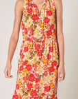 Didion Floral Split Neck Tiered Maxi Dress - Chatsworth Boutique