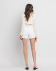 HIGH RISE DENIM SHORTS