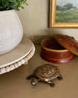 Antiqued Brass Turtle Box Tabletop Desk Decor | Home accents