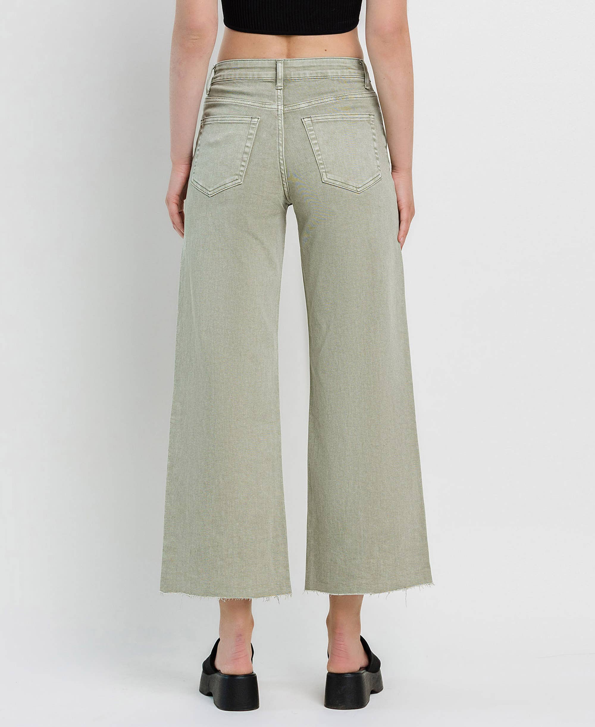 HIGH RISE WIDE LEG JEANS