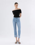 Wide Cuff Straight Jeans