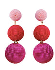 Pink/Red Ombre Earrings