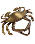 Antiqued Brass Blue Crab