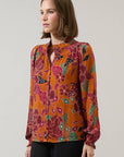 Marven Floral Button Up Top