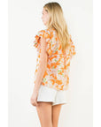 Flowy Sleeve V - Neck Top - Chatsworth Boutique