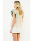 Flutter V - Neck Top - Chatsworth Boutique