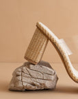 Francee Transparent Raffia Heel - Chatsworth Boutique