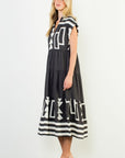 B&W Geometric Dress