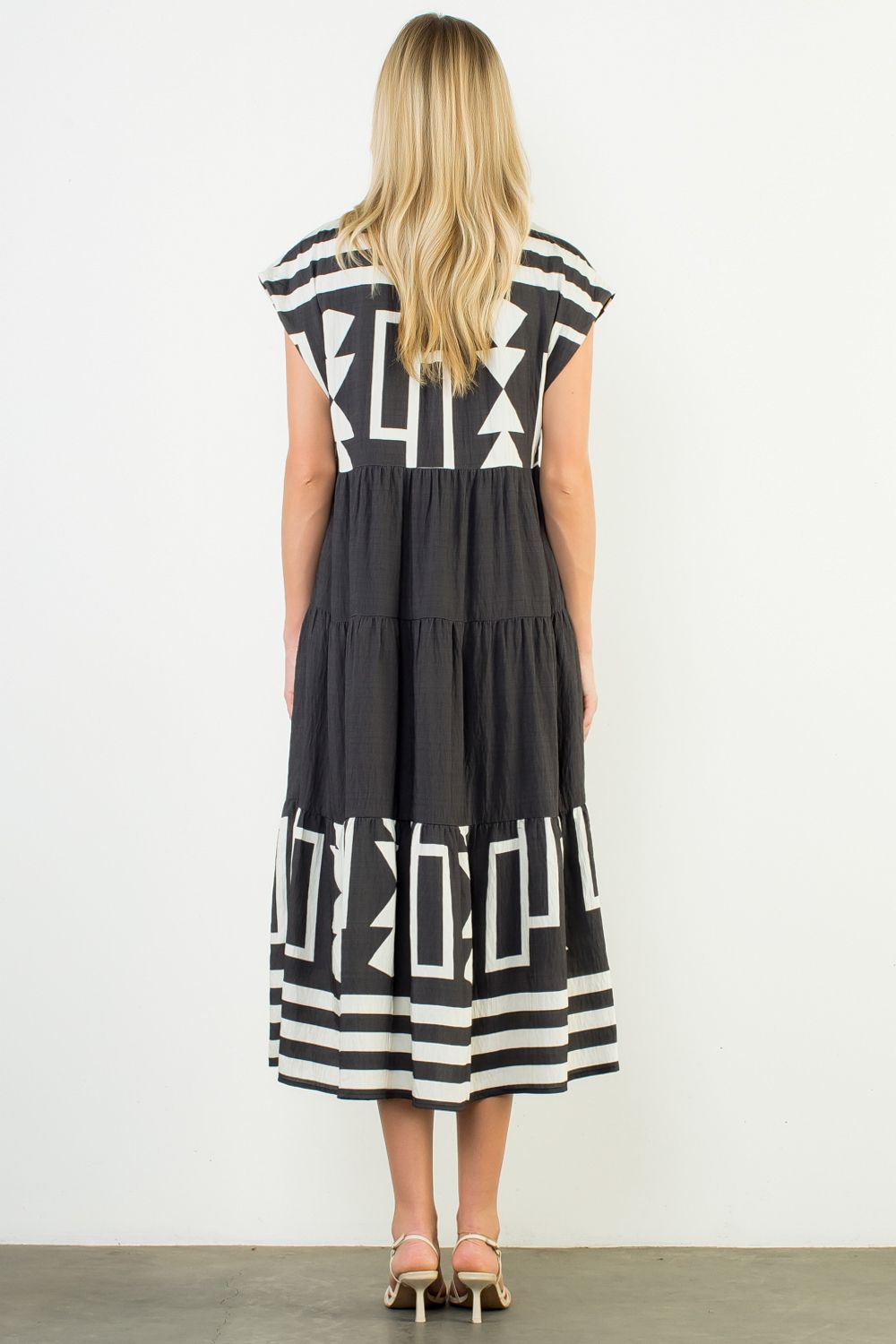 B&W Geometric Dress