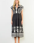 B&W Geometric Dress