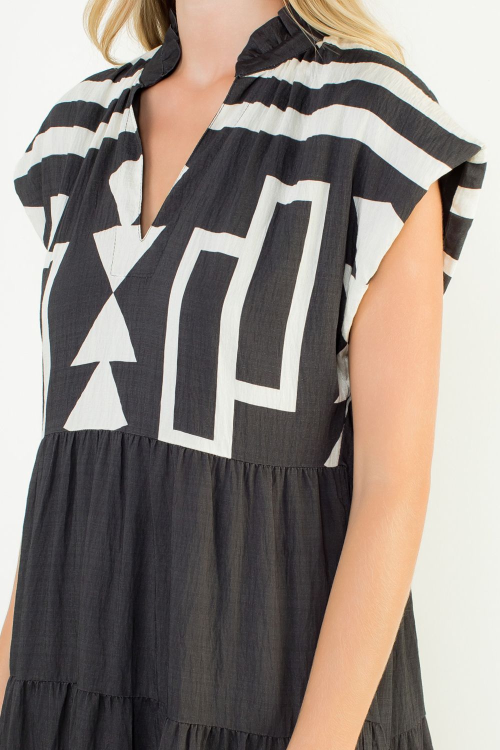 B&W Geometric Dress