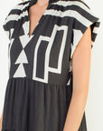 B&W Geometric Dress