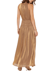 Gold Halter Dress - Chatsworth Boutique