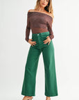 Green Wide Leg jeans - Chatsworth Boutique