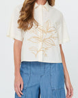 Boxy EMB Blouse