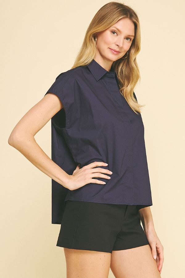 Tunic Button Up Blouse