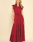 Fall Red Maxi Dress