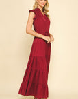 Fall Red Maxi Dress