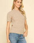 Tan SS Sweater
