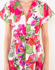 Short Sleeve Floral Dress