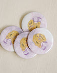 LSU Helmet Game Day Button - Chatsworth Boutique