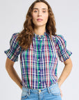 Marnie Blouse Ivy Plaid - Chatsworth Boutique