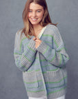 Cozy Stripe Cardigan