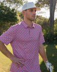 Perf. Polo American Flag - Chatsworth Boutique