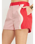 Pink Wavy Shorts - Chatsworth Boutique