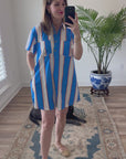 Cabana Stripe Mini Dress