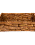 Rattan Guest Towel - Rectangular Napkin Holder - Chatsworth Boutique