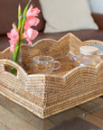Rattan™ Scallop Collection Rectangular Basket - Chatsworth Boutique