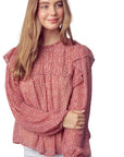 Red Dotted Blouse - Chatsworth Boutique